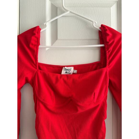 Princess Polly Portia Red Bodycon Square Neck Minidress Sold Out Online size 4 - Picture 5 of 10